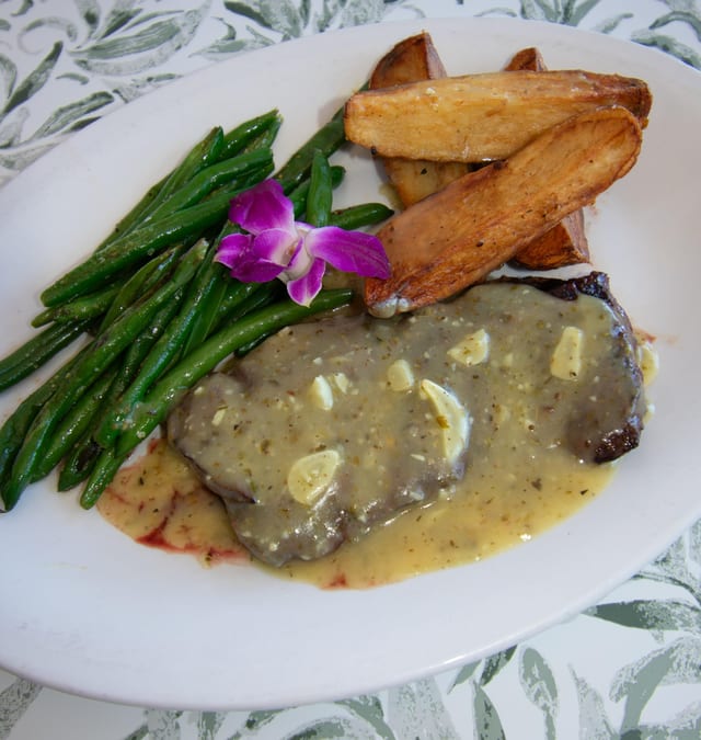 Skirt Steak Oreganato.