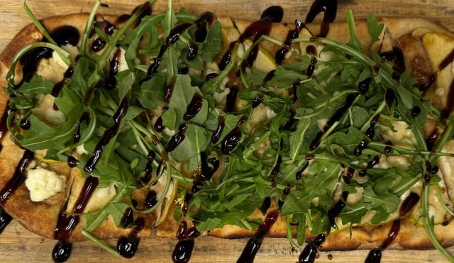 Flatbread - Fig, Apple, & Goat Cheese.