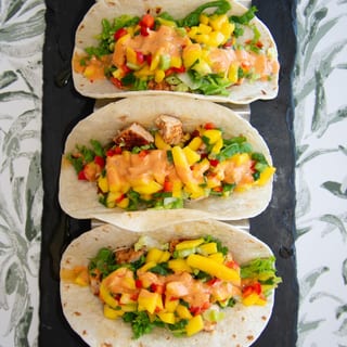 Tacos - Cajun Chicken (Flour Tortillas)