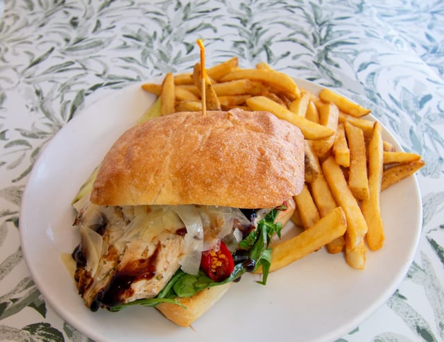 Tuscan Chicken Sandwich.