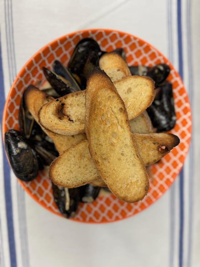 Mussels Ala Pernod.